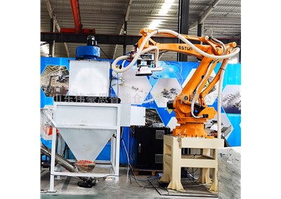 玉米粒自動拆垛機械手 袋料拆垛機器人工作視頻
