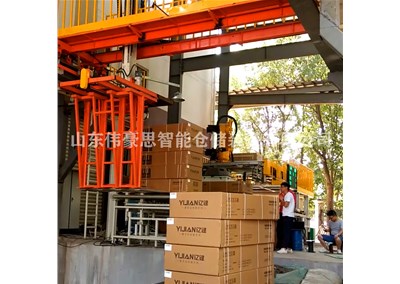 小家電智能裝車(chē)碼垛機(jī) 箱料裝車(chē)機(jī)工作視頻