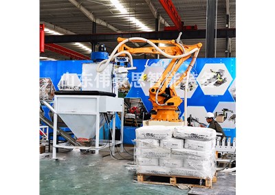 25KG純堿全自動拆包機 自動拆包機器人客戶實拍
