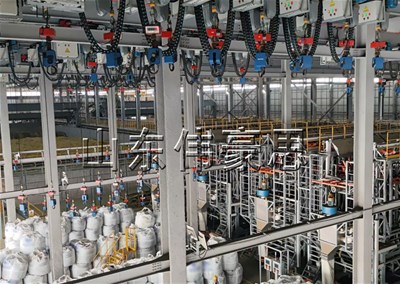 鋰電行業(yè)噸包破包機(jī) 全自動噸袋卸料站流程