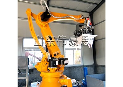 生石灰機(jī)械手拆包機(jī)是如何實現(xiàn)無塵卸料的？