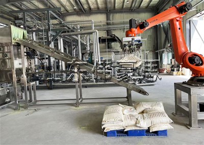 石膏粉全自動拆包機的工作原理是什么？