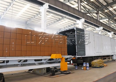 紙箱全自動(dòng)裝車機(jī) 推進(jìn)式自動(dòng)裝車機(jī)案例